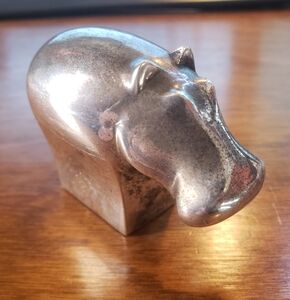 Danske Hippo Animal Paperweight